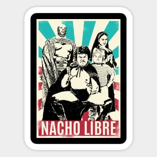 Vintage Retro Nacho Libre Sticker